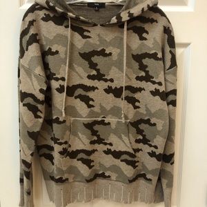 Camo medium weight hoodie